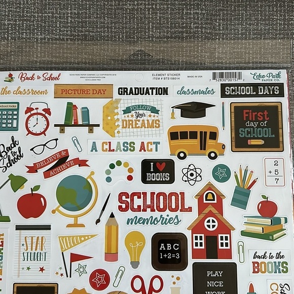 Echo Park Paper Company Back to School Collection Kit paper - Picture 7 of 7